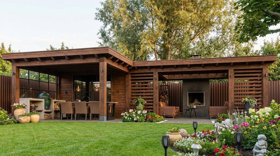 Угловая беседка Байкал