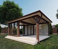 Застекленная беседка МОНБЛАН