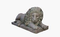 Садовая фигура Лев (голова вверх)