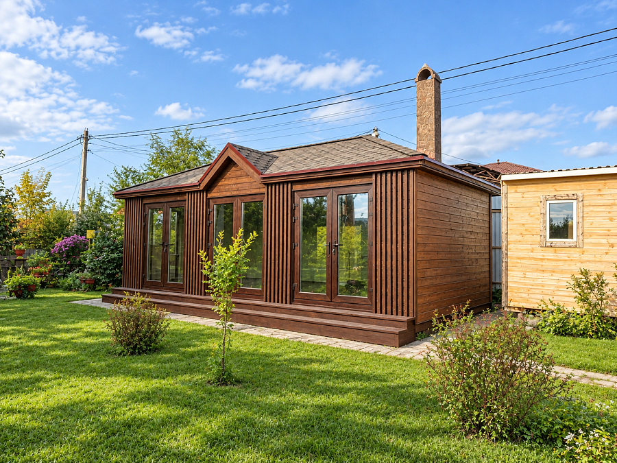 Закрытая беседка Шале 3 4 х 8