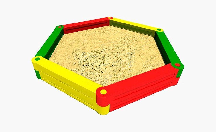Детская песочница пластиковая Шестигранник