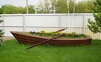 Лодка декоративная для сада (без дна)