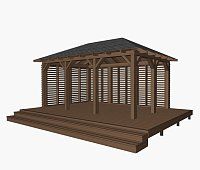 Прямоугольная беседка АНКОНА