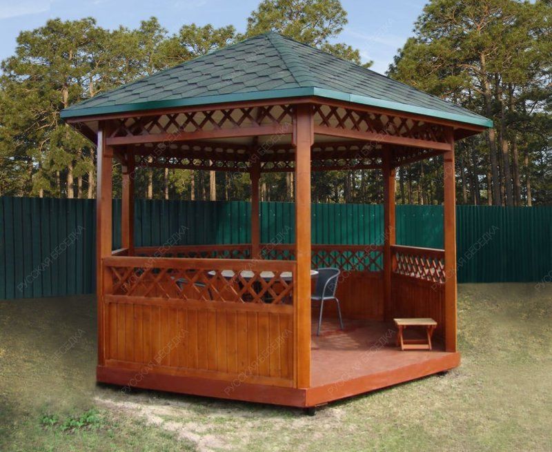 Восьмигранная беседка Садовая