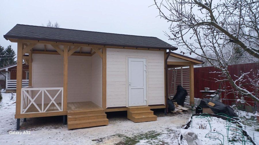 Летняя кухня ВЕСНА 7,5х4 с дровником