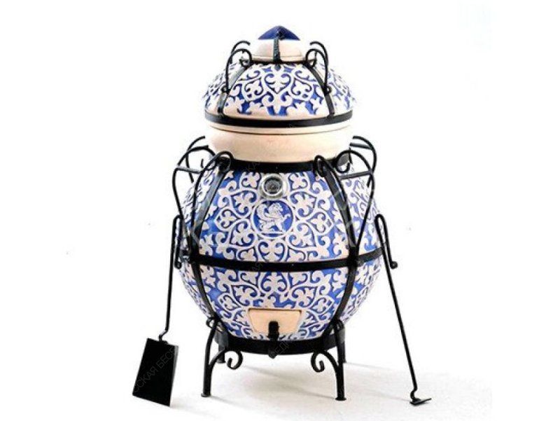 Тандыр керамический Арттандыр Венецианский купец Blue с откидной крышкой