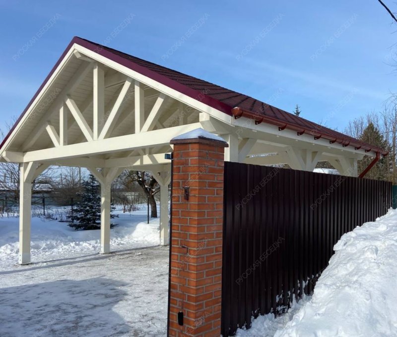 Навес для машин ТРИУМФ 7х4,5