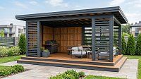 Прямоугольная беседка СКАЙВУД
