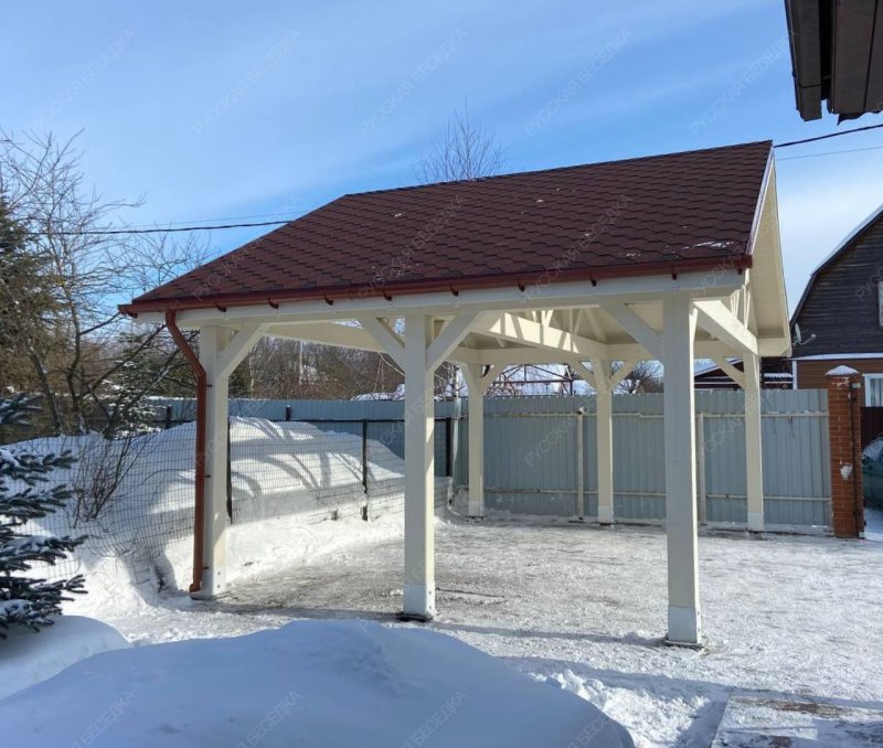 Навес для машин ТРИУМФ 7х4,5