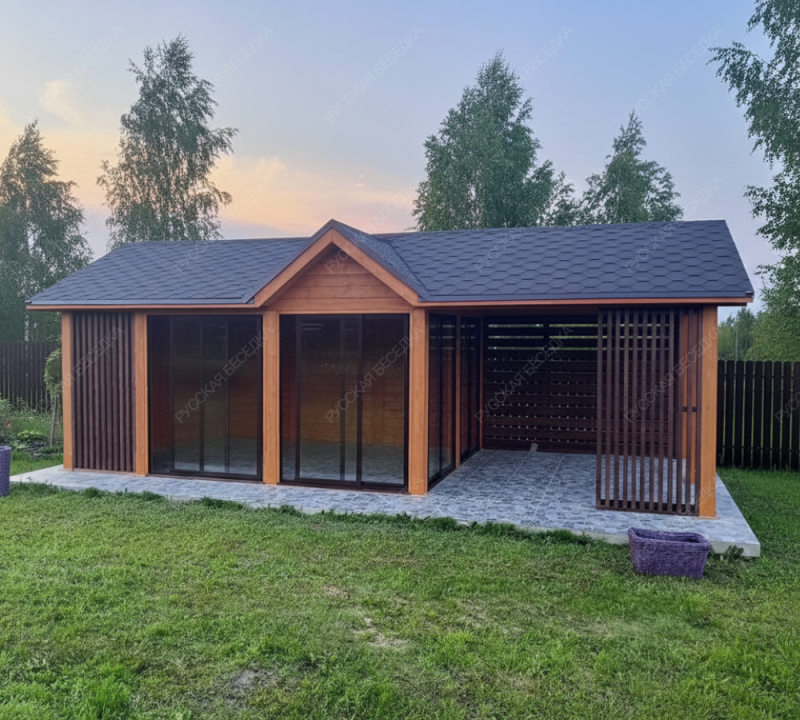 Закрытая беседка ШАЛЕ 2 Лайт