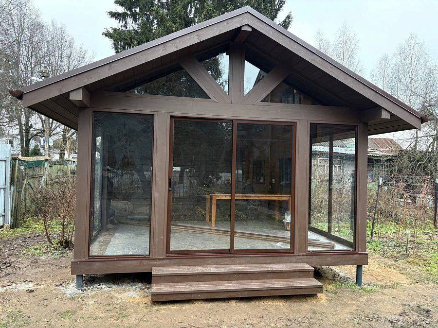 Застекленная беседка КАМПЕН 4,5х3,5