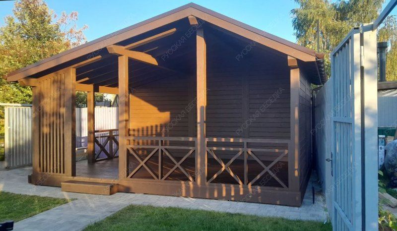 Прямоугольная беседка ПРИТЯЖЕНИЕ