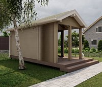 Закрытая беседка ШАЛЕ 2 3х6