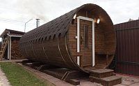 Баня бочка, модель СУПЕР-ЛЮКС
